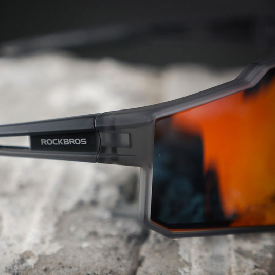 Sunglasses | Polarized Glasses - Myopia Compatible (Grey/Orange) ROCKBROS MADOVERBIKING