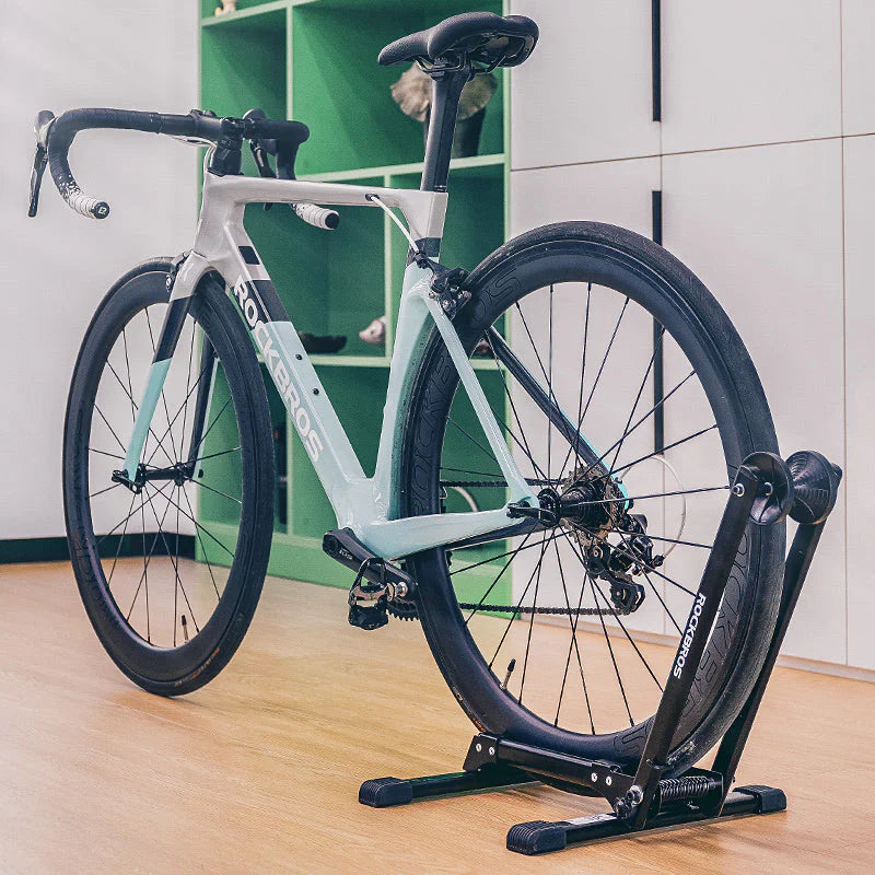 Load image into Gallery viewer, Display Stand | T30 Foldable Floor parking Stand - Fits All Bicycles ROCKBROS MADOVERBIKING
