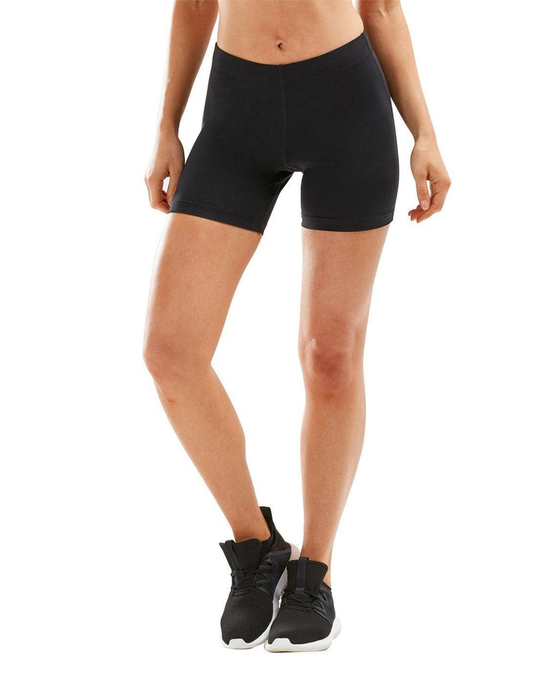 Load image into Gallery viewer, 2XU ASPIRE Comp 4 Inch Short-Black/Silver - MADOVERBIKING
