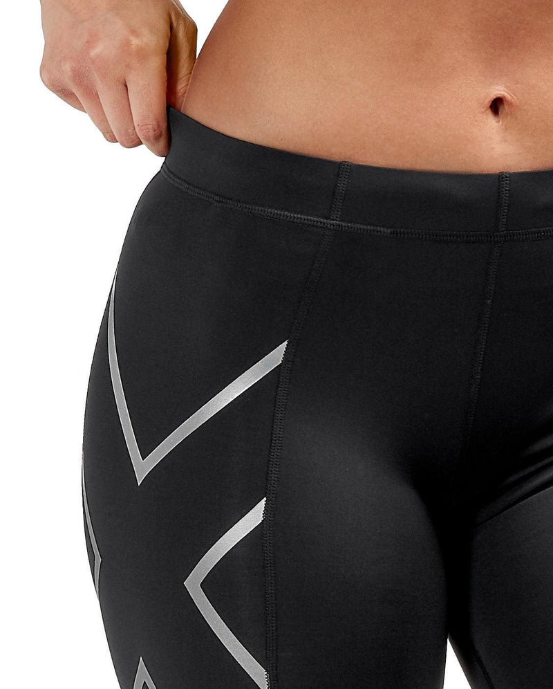 Load image into Gallery viewer, 2XU Compression Short -Black/Silver - MADOVERBIKING
