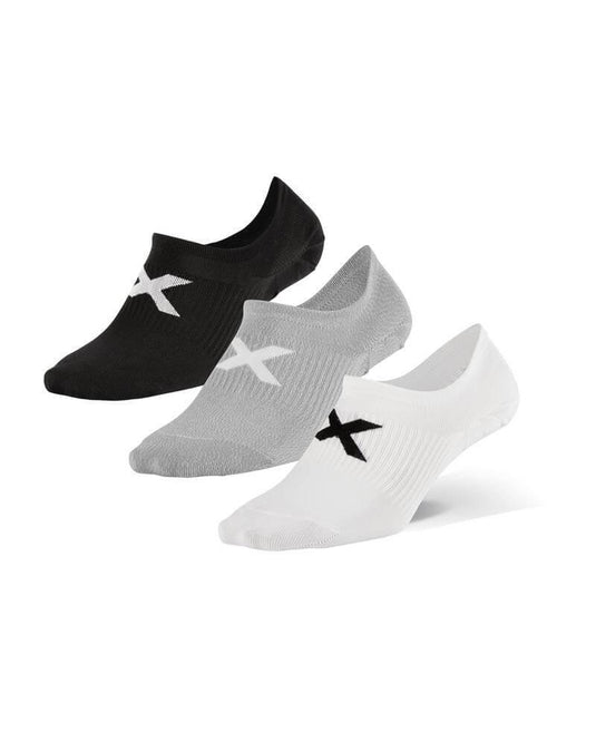 2XU Invisible Sock 3 Pack-Three/Colour