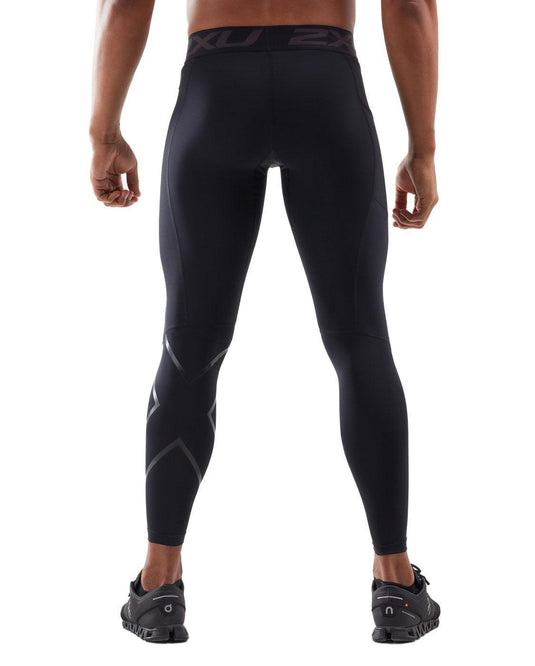 2XU Mens Accel Compression Tights with Storage - MADOVERBIKING