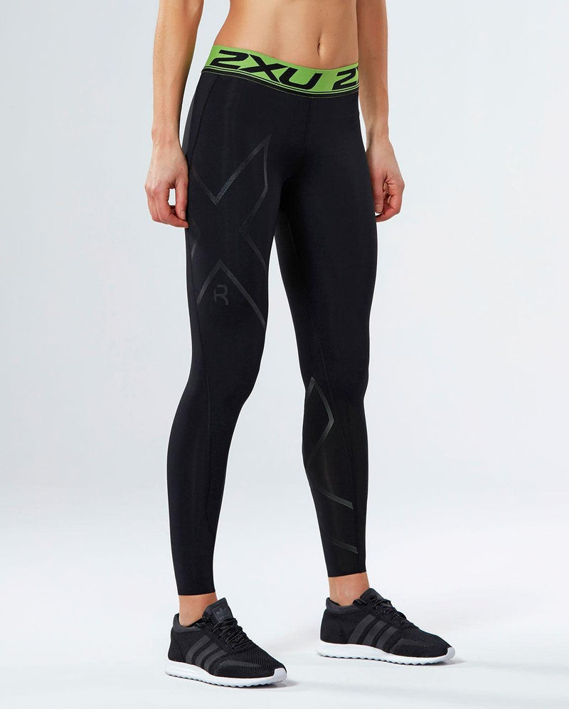 Load image into Gallery viewer, 2XU Mens Refresh Recovery Tights - (Black/Nero) - MADOVERBIKING
