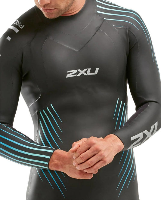 2XU P1 Mens Propel Triathlon Wetsuit - BLK/BLUE OMBRE - MADOVERBIKING