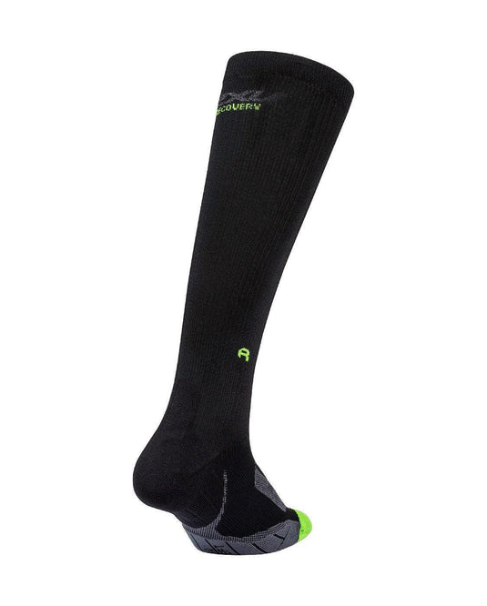 2XU Recovery Compression Socks Black/Grey - MADOVERBIKING