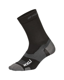 2XU Vectr Ultralight Crew Socks AW22 Black/Titanium