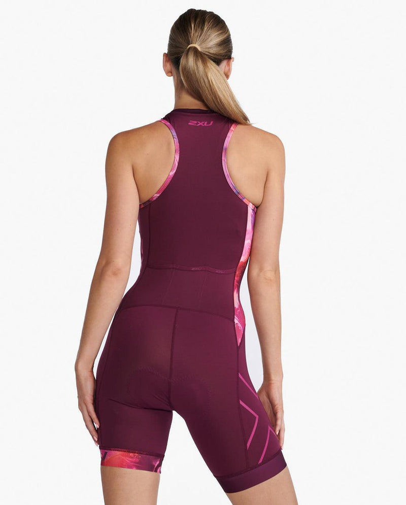Load image into Gallery viewer, 2XU Women Core Trisuit Mulberry/Festival - MADOVERBIKING
