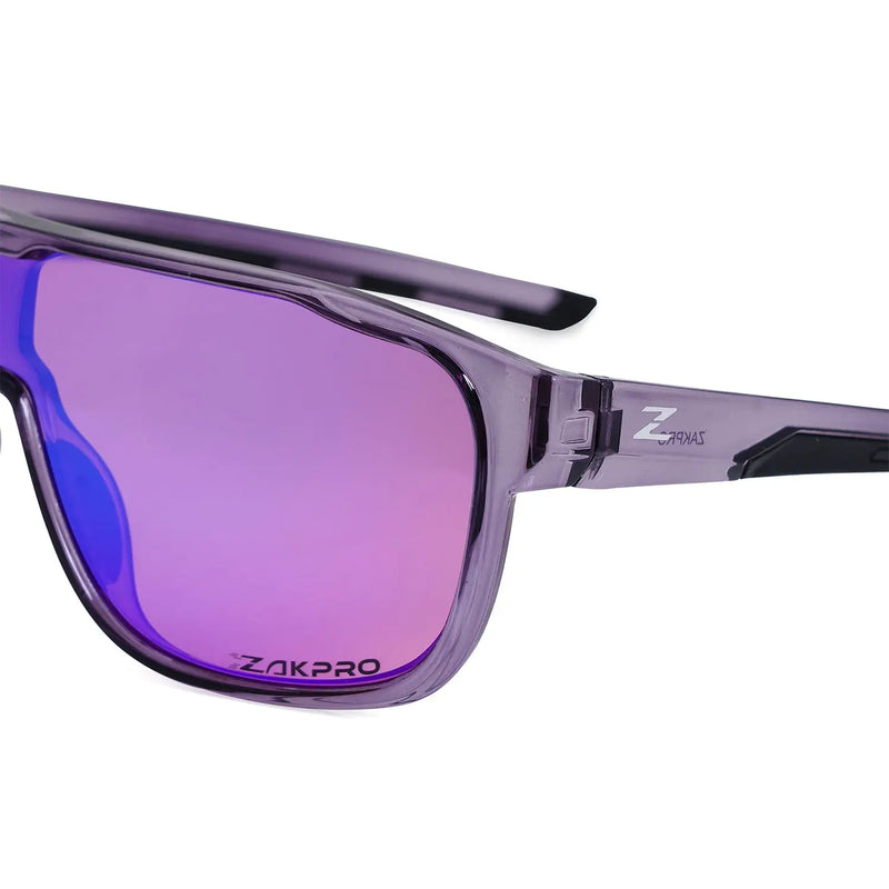 Load image into Gallery viewer, ZAKPRO SUNGLASSES | V-GLINT - TR90, UV400 PROTECTION, OLEOPHOBIC COATING (PURPLE)
