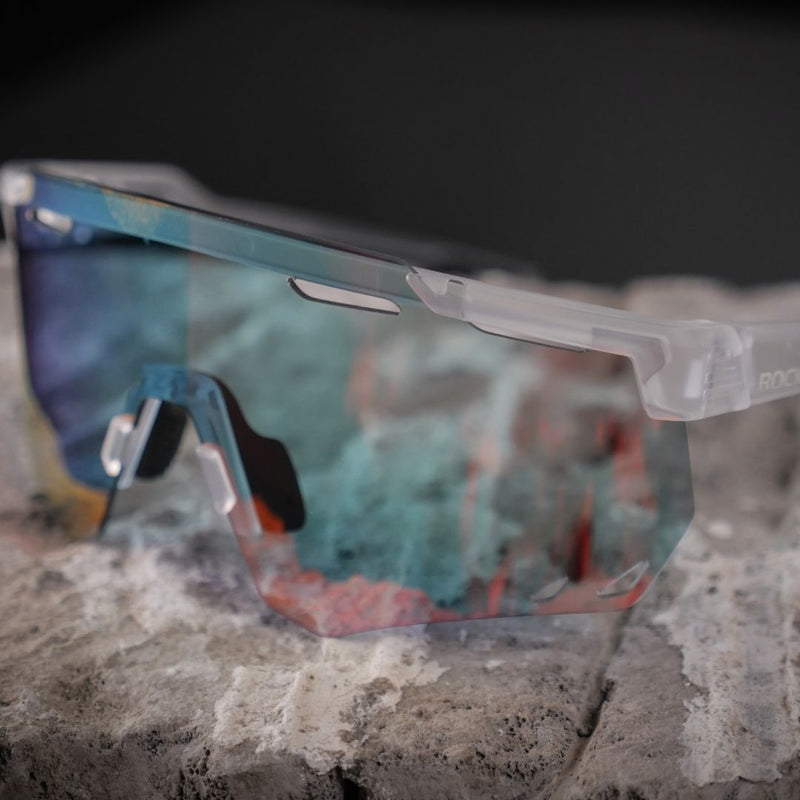 Load image into Gallery viewer, Sunglasses | Photochromic Glasses with UV400 protection, Myopia Compatible (Clear Frame/Red Lenses) ROCKBROS MADOVERBIKING
