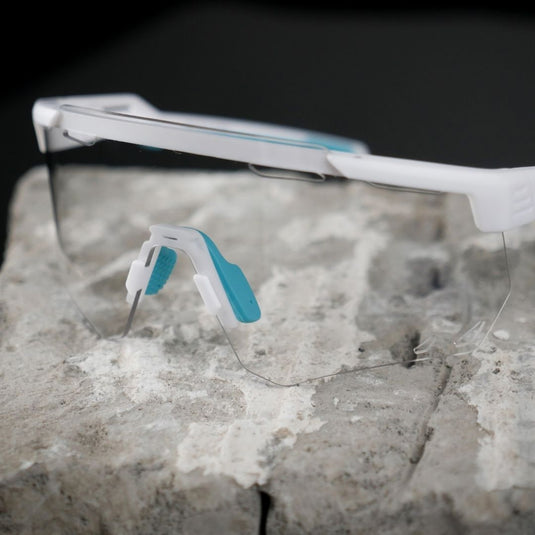 Sunglasses | Photochromic Glasses with UV400 protection, Myopia Compatible (White Frame) ROCKBROS MADOVERBIKING