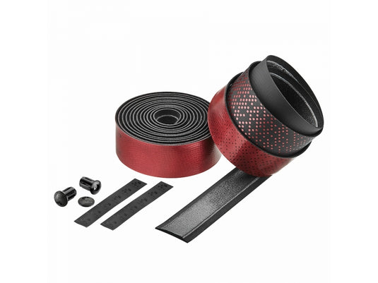 Ciclovation Advanced Bar Tape PU with Organic Gel Syntetic Leather Touch - (Shining Metallic Ruby Red)