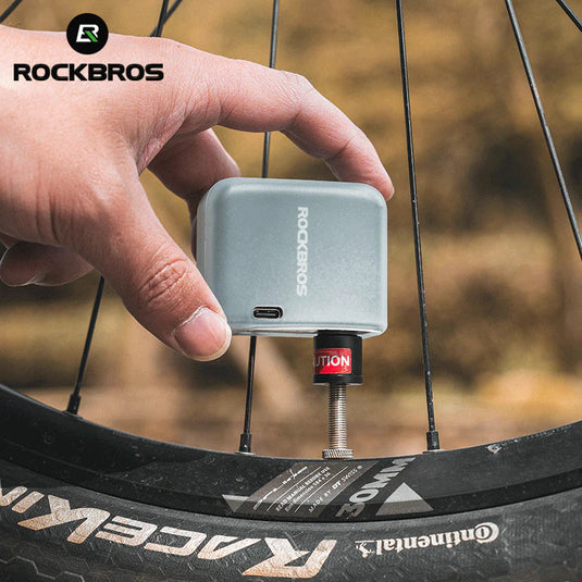 Portable Electric Pump | Type-C Charging, Schrader/Presta Compatible ROCKBROS MADOVERBIKING