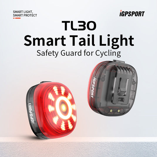 Smart Taillight - TL30 | 50H Battery, Bluetooth & Brake Sensing - MADOVERBIKING -  iGPSPORT