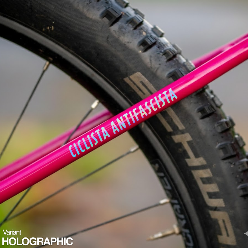 Load image into Gallery viewer, CICLISTA ANTIFASCISTA VINYL DECAL (SET OF 2)
