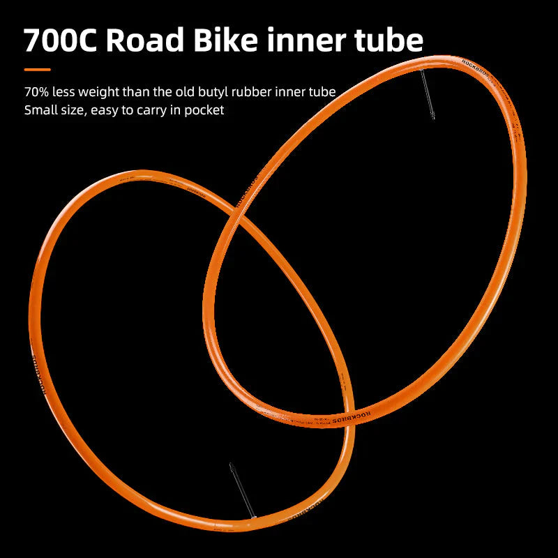 Load image into Gallery viewer, Road Inner Tube | 35gm Ultra-Light TPU Tube - 700x18-32c (65mm/85mm) ROCKBROS MADOVERBIKING
