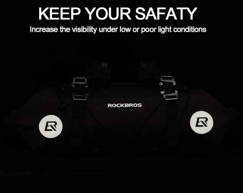 Load image into Gallery viewer, Bike-packing Handlebar Bag 7L-14L Waterproof dry pack bag ROCKBROS MADOVERBIKING

