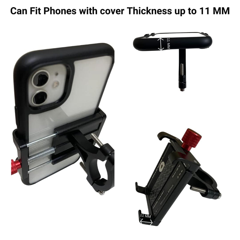 Load image into Gallery viewer, Mobile Phone Holder | CLAW GRIP - Aluminium Alloy, Fits any Handlebar, Supports 4&quot; to 7&quot; Screens - MADOVERBIKING
