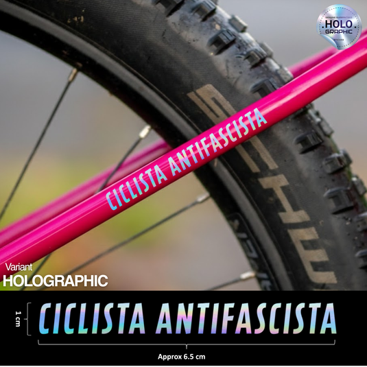 CICLISTA ANTIFASCISTA VINYL DECAL (SET OF 2)