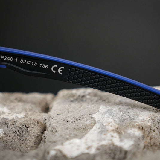 Sunglasses | Polarized Glasses with 4 Interchangeable Lenses & UV400 Protection (Navy) ROCKBROS MADOVERBIKING