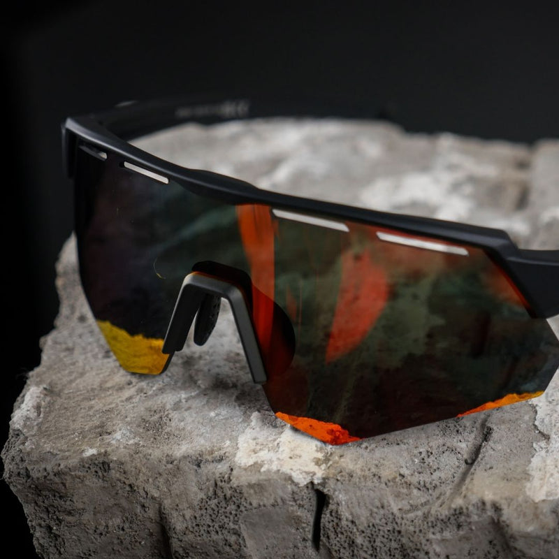 Load image into Gallery viewer, Sunglasses | Polarized Glasses with 4 Interchangeable Lenses &amp; UV400 Protection (Black) ROCKBROS MADOVERBIKING
