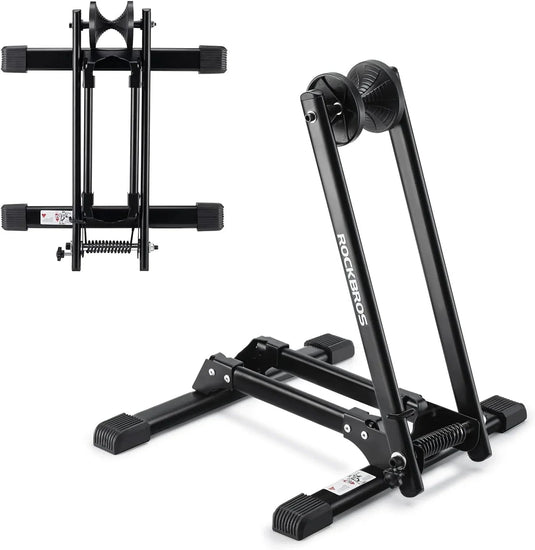 Display Stand | T30 Foldable Floor parking Stand - Fits All Bicycles ROCKBROS MADOVERBIKING