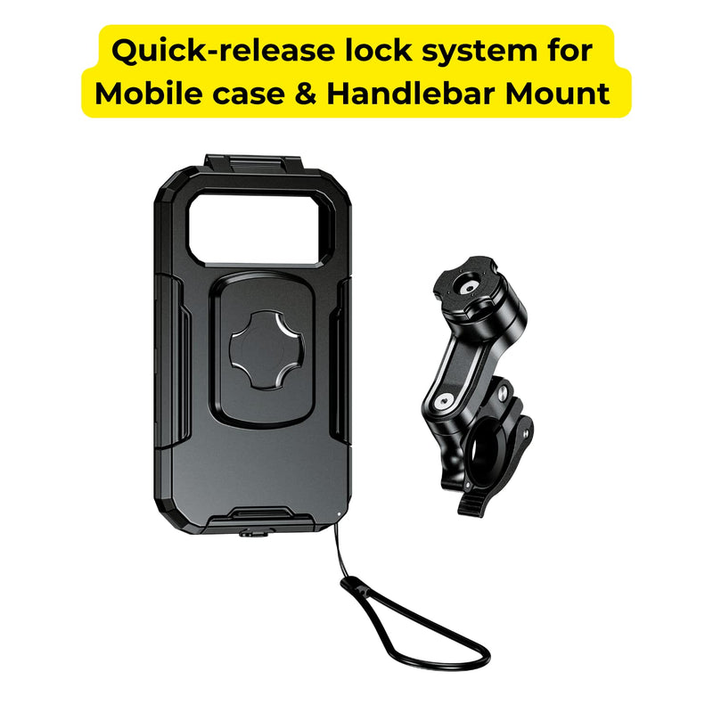 Load image into Gallery viewer, Mobile Phone Holder | M18L-QD - Waterproof, Quick Release, Ideal for Bikes &amp; Bicycles - MADOVERBIKING
