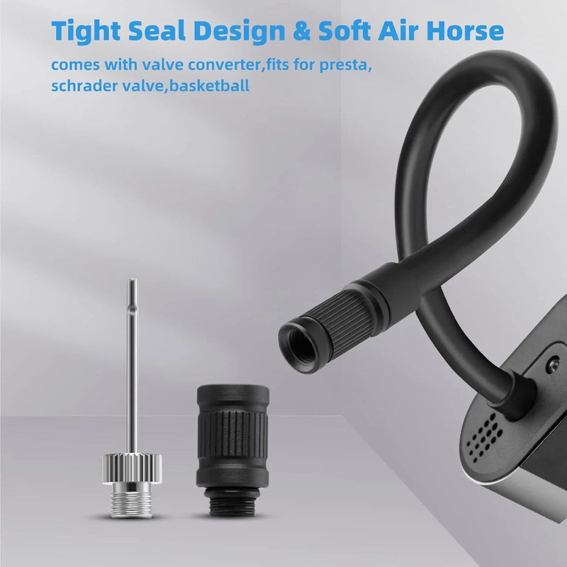 Load image into Gallery viewer, Portable Electric Pump | A10 - 150 psi, Digital Pressure Gauge, 2600 maH Battery ROCKBROS MADOVERBIKING
