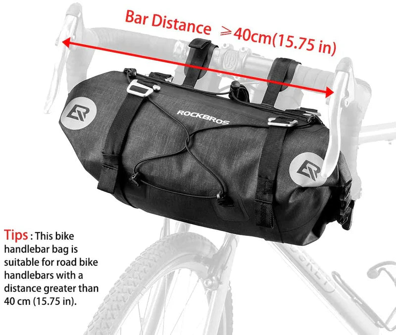 Load image into Gallery viewer, Bike-packing Handlebar Bag 7L-14L Waterproof dry pack bag ROCKBROS MADOVERBIKING
