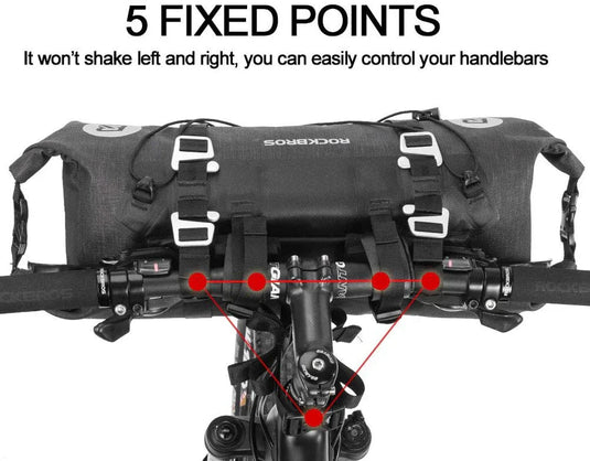 Bike-packing Handlebar Bag 7L-14L Waterproof dry pack bag ROCKBROS MADOVERBIKING