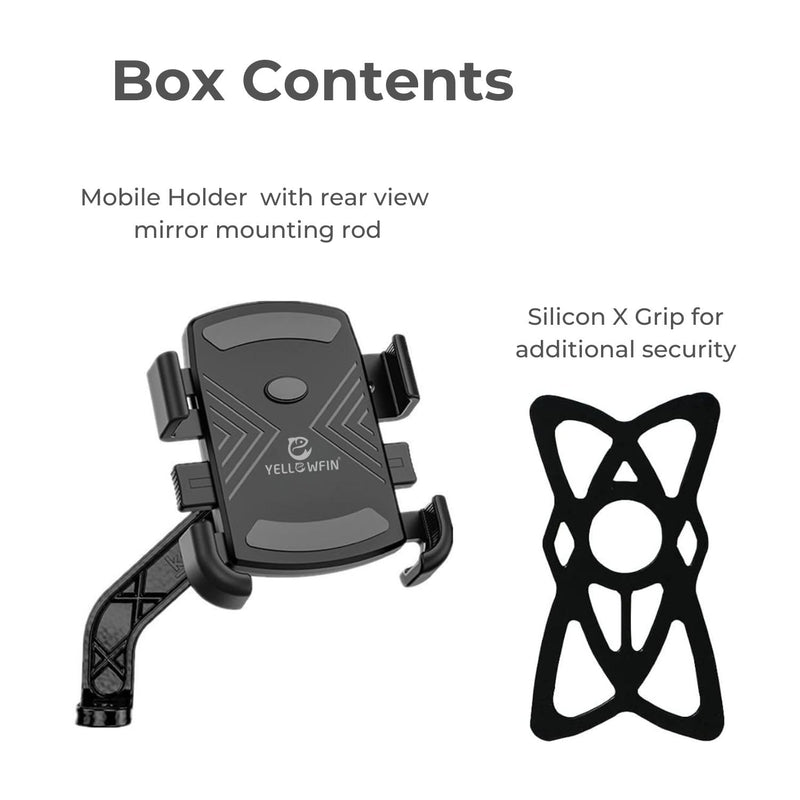 Load image into Gallery viewer, Mobile Phone Holder | JAW GRIP M8S-QR - Anti-Shake, 360 Rotation, Screw-Tight Fit for upto 7&quot; Screens - MADOVERBIKING
