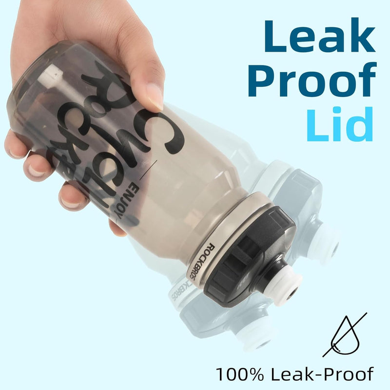 Load image into Gallery viewer, Bottles | BIDON - Rotate &amp; Squeeze (Gray-600ml) ROCKBROS MADOVERBIKING
