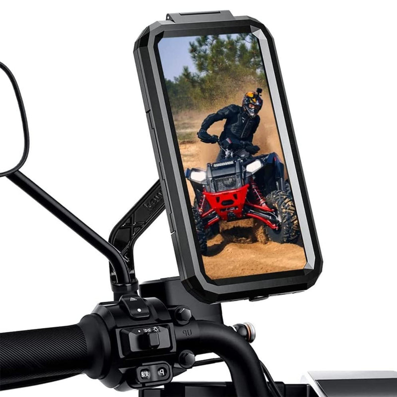 Load image into Gallery viewer, Mobile Phone Holder | M18L-B2 - Waterproof, 360° Rotation, Mirror Mount for Bikes &amp; Scooters - MADOVERBIKING

