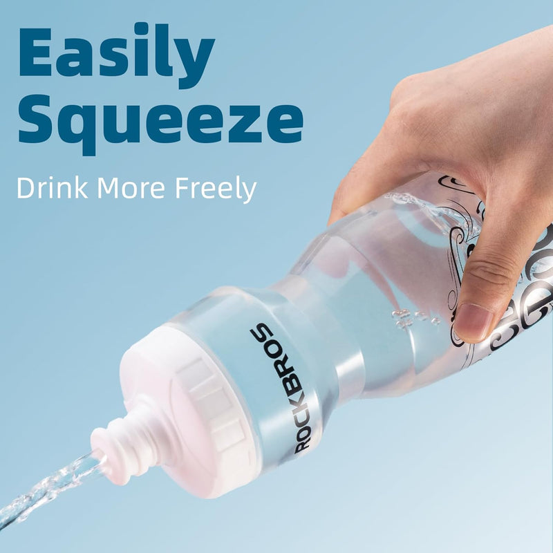 Load image into Gallery viewer, Bottles | BIDON - Rotate &amp; Squeeze (Gray-600ml) ROCKBROS MADOVERBIKING
