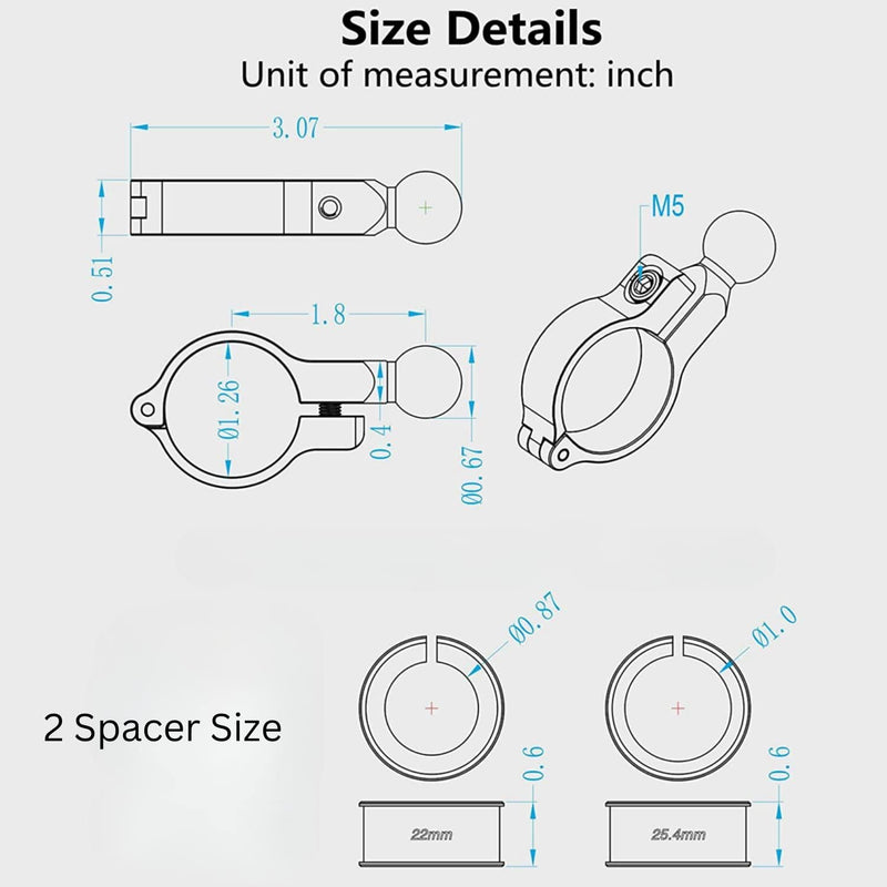 Load image into Gallery viewer, Mobile Phone Holder | JAW GRIP M8S-QR - Anti-Shake, 360 Rotation, Screw-Tight Fit for upto 7&quot; Screens - MADOVERBIKING
