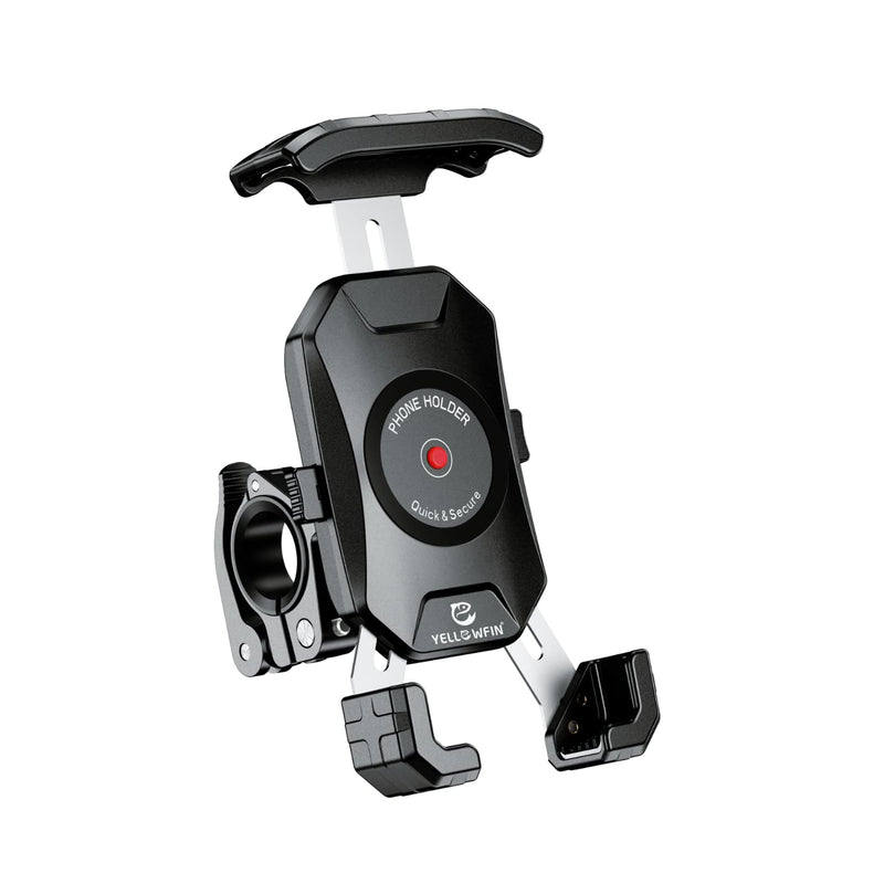 Load image into Gallery viewer, Mobile Phone Holder | JAW GRIP M8S-QR - Anti-Shake, 360 Rotation, Screw-Tight Fit for upto 7&quot; Screens - MADOVERBIKING

