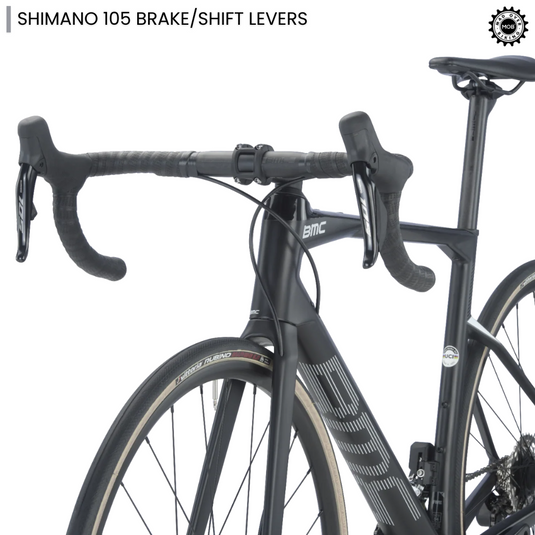 Roadmachine FIVE - Shimano 105 Di2 12 Speed (Grey/White) - MADOVERBIKING -  BMC