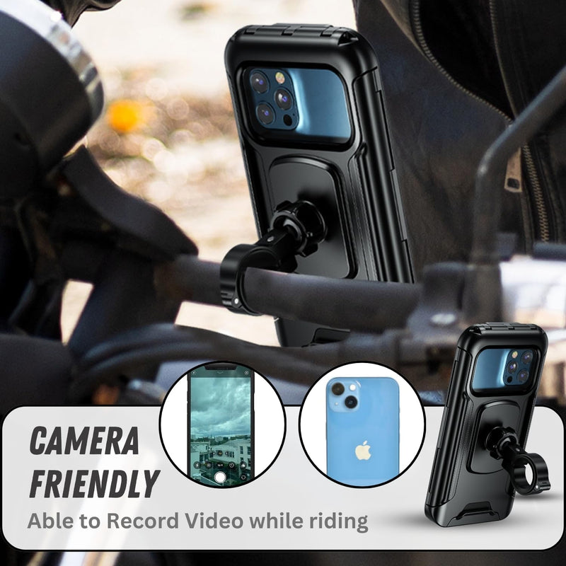 Load image into Gallery viewer, Mobile Phone Holder | M18L-B1 - Waterproof, 360° Rotation, Touch Screen Support, Fits any Handlebar - MADOVERBIKING
