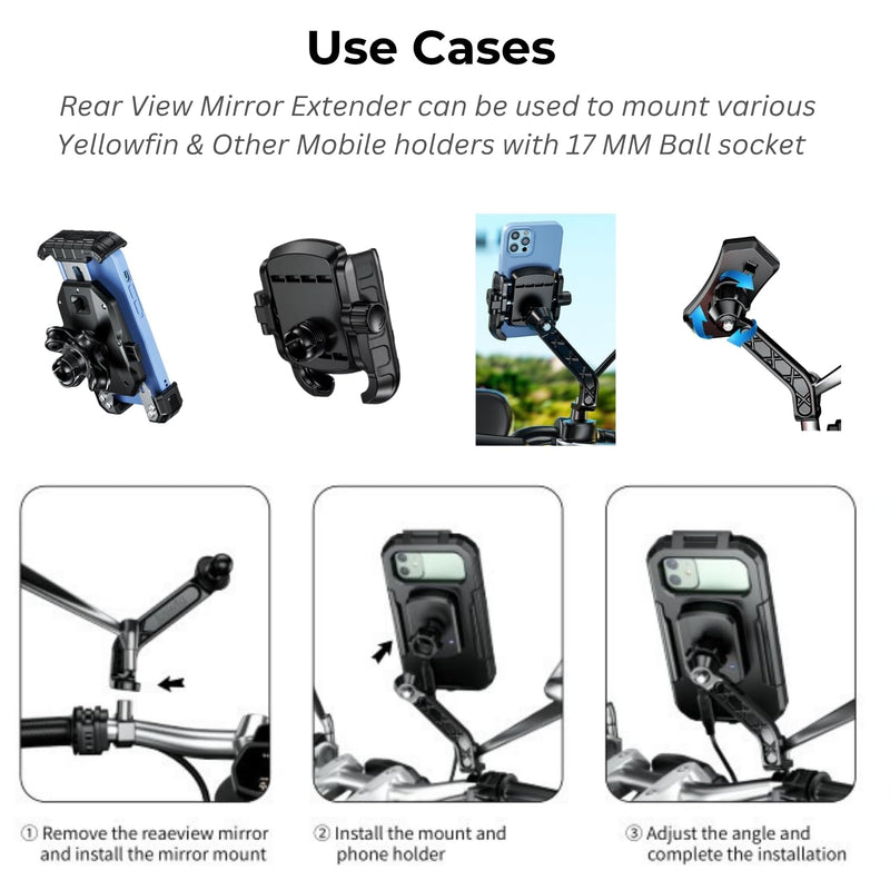 Load image into Gallery viewer, Mobile Phone Holder | JAW GRIP M8S-QR - Anti-Shake, 360 Rotation, Screw-Tight Fit for upto 7&quot; Screens - MADOVERBIKING
