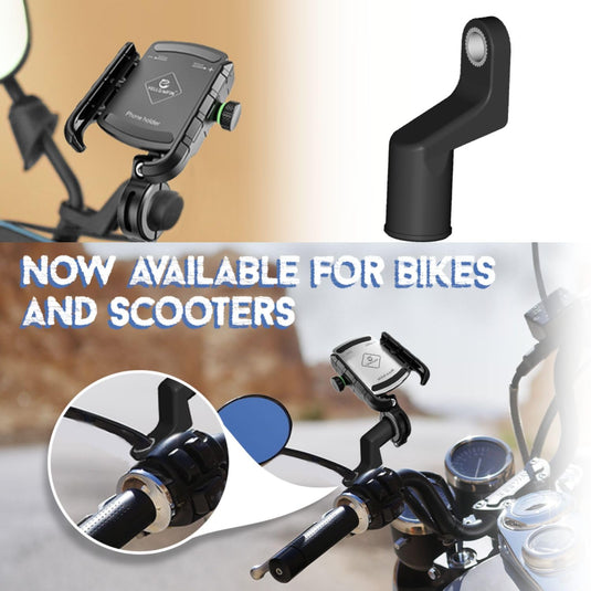 Mobile Phone Holder | JAW GRIP M8S-QR - Anti-Shake, 360 Rotation, Screw-Tight Fit for upto 7" Screens - MADOVERBIKING