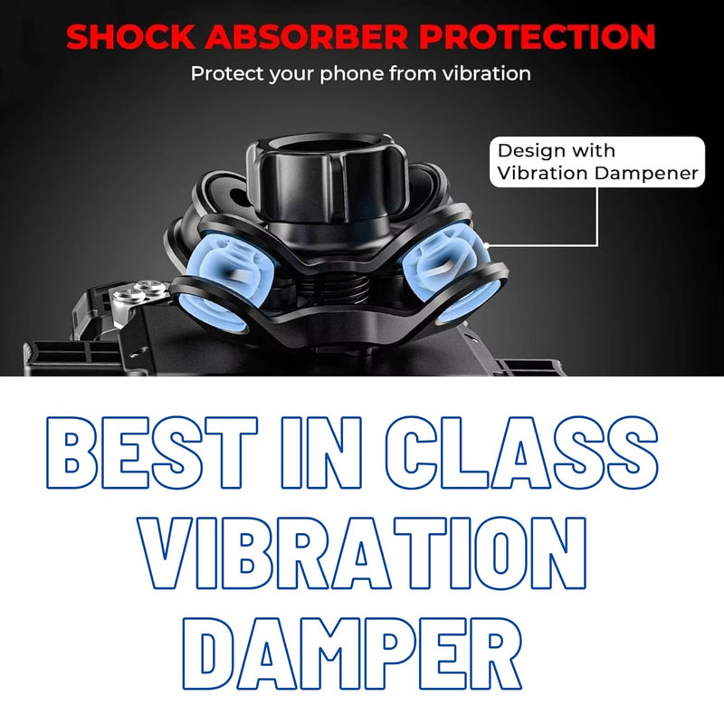 Load image into Gallery viewer, Mobile Phone Holder | M18L-C1 - Vibration Damping Tech, Shockproof, 360° Rotation, For Upto 7&quot; Smartphones - MADOVERBIKING
