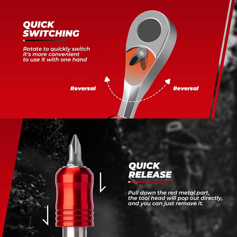Load image into Gallery viewer, Tools | Multipurpose Ratchet Wrench Tool Set (1.5-8 mm Hex Keys) ROCKBROS MADOVERBIKING
