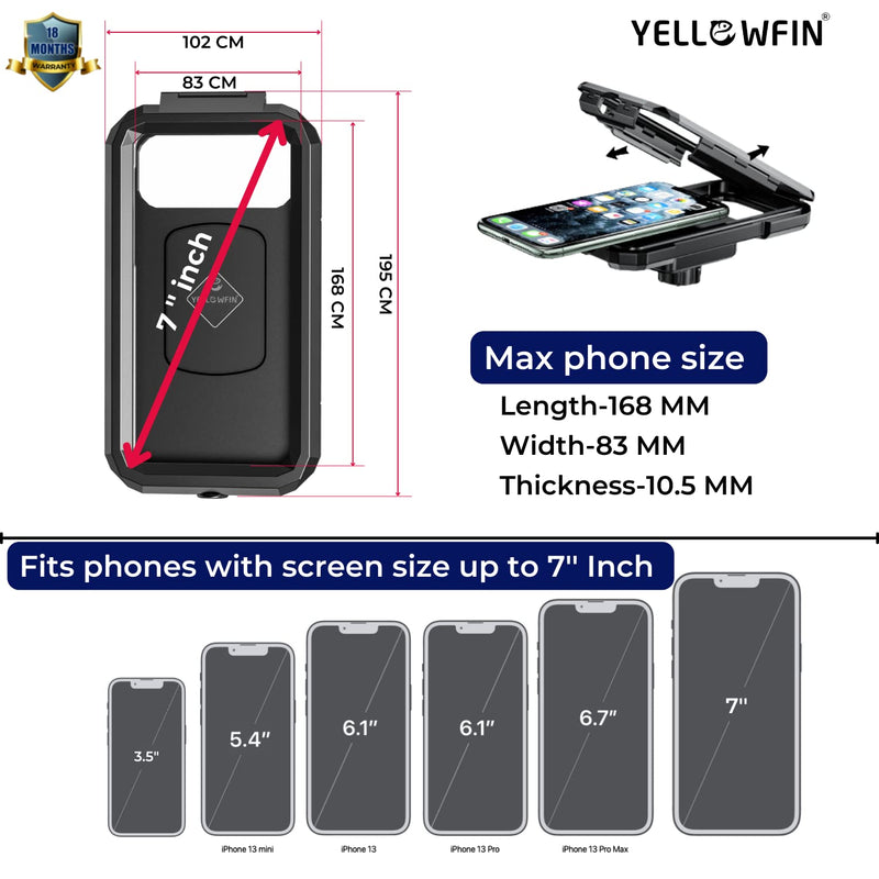 Load image into Gallery viewer, Mobile Phone Holder | M18L-QD - Waterproof, Quick Release, Ideal for Bikes &amp; Bicycles - MADOVERBIKING
