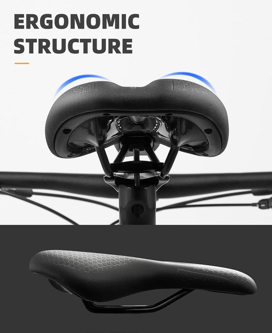 Saddle | Anti Slip Memory Foam Saddle with Centre Cut Out ROCKBROS MADOVERBIKING