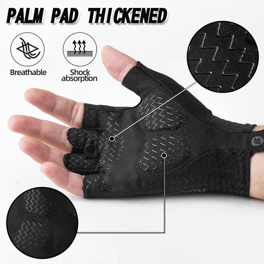 Cycling Gloves | Gel Padded Half Finger Gloves - Unisex ROCKBROS MADOVERBIKING