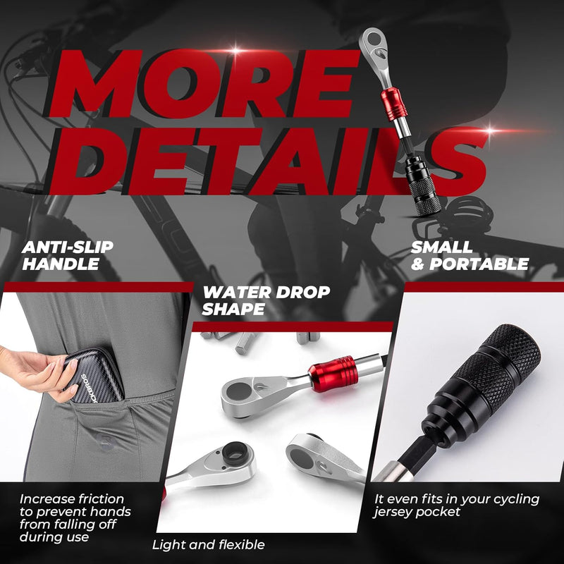 Load image into Gallery viewer, Tools | Multipurpose Ratchet Wrench Tool Set (1.5-8 mm Hex Keys) ROCKBROS MADOVERBIKING
