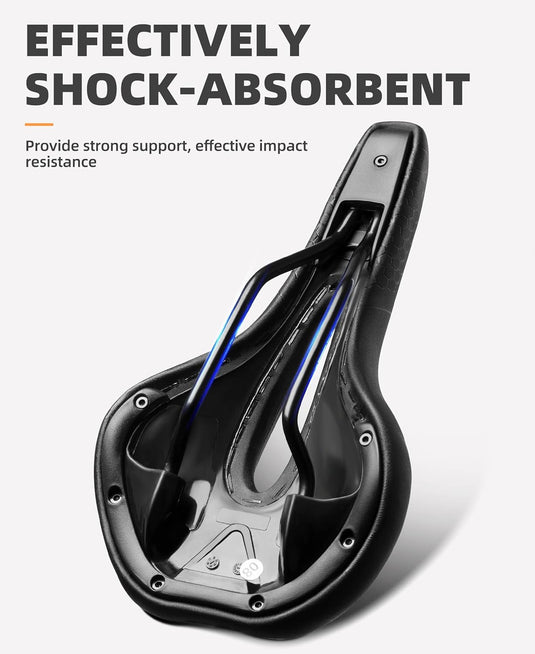 Saddle | Anti Slip Memory Foam Saddle with Centre Cut Out ROCKBROS MADOVERBIKING