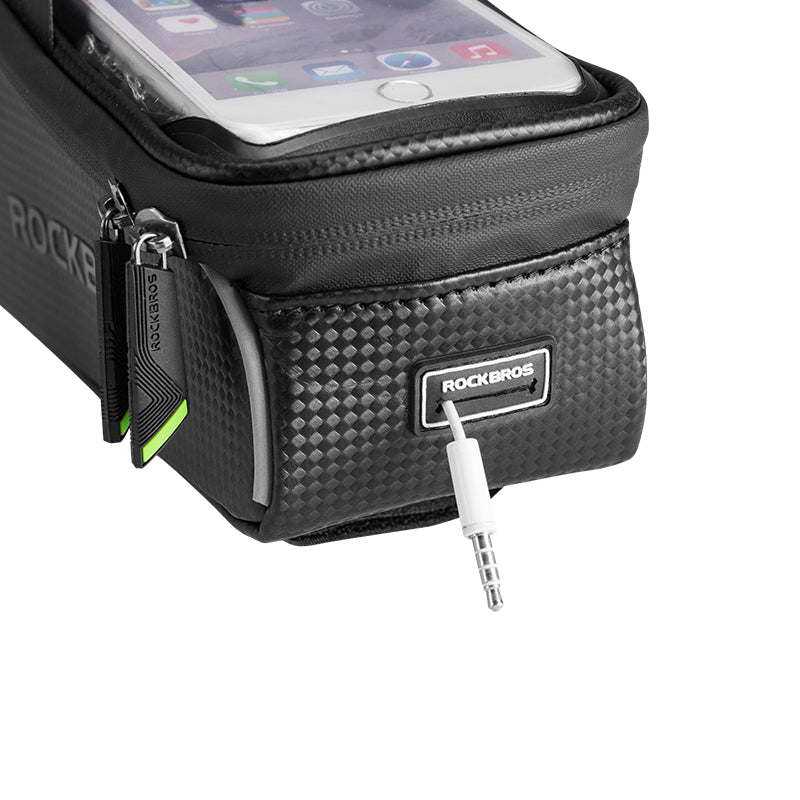 Load image into Gallery viewer, Top Tube Bag | Waterproof &amp; Compatible with Phones upto 6.5&quot; ROCKBROS MADOVERBIKING
