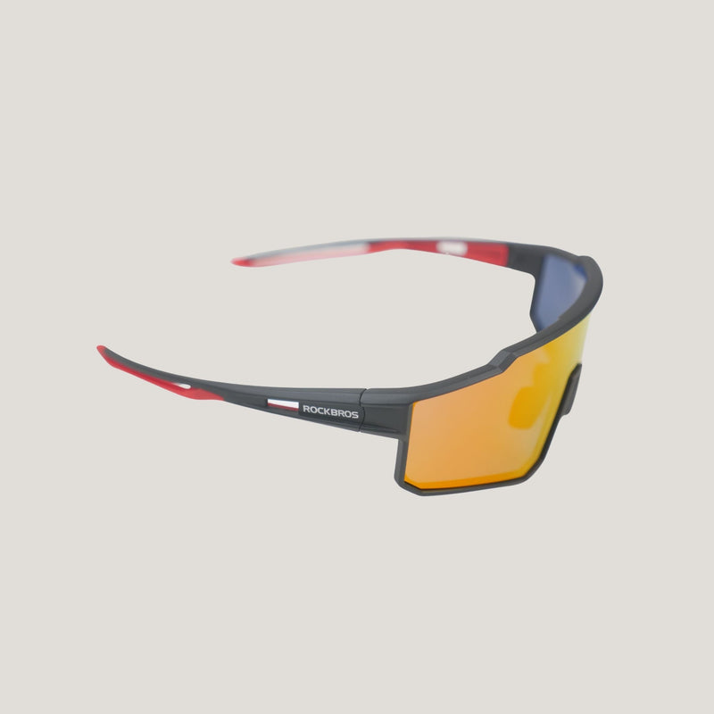 Load image into Gallery viewer, Sunglasses | Polarized Glasses - UV400 Protection (Orange/Black) ROCKBROS MADOVERBIKING
