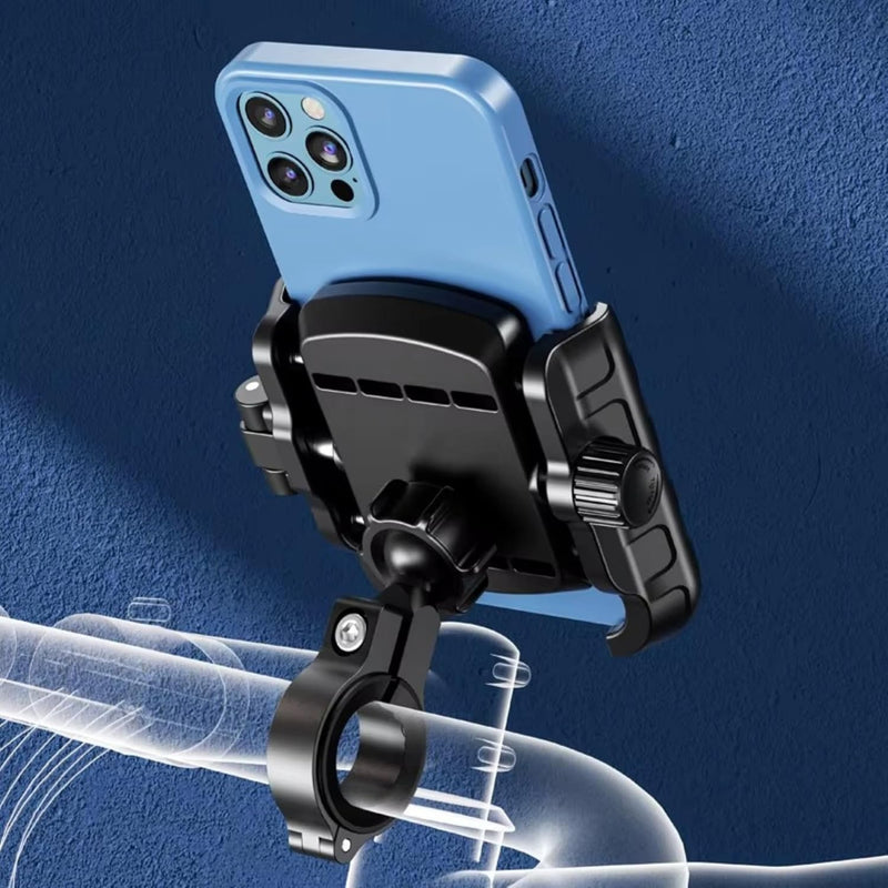 Load image into Gallery viewer, Mobile Phone Holder | JAW GRIP M8S-QR - Anti-Shake, 360 Rotation, Screw-Tight Fit for upto 7&quot; Screens - MADOVERBIKING
