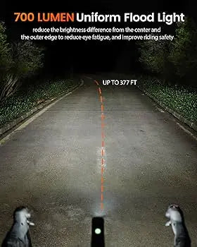 Load image into Gallery viewer, RAVEMEN FRONT LIGHT | K700 - 700 LUMENS, UPTO 28 HR BATTERY RAVEMEN MADOVERBIKING
